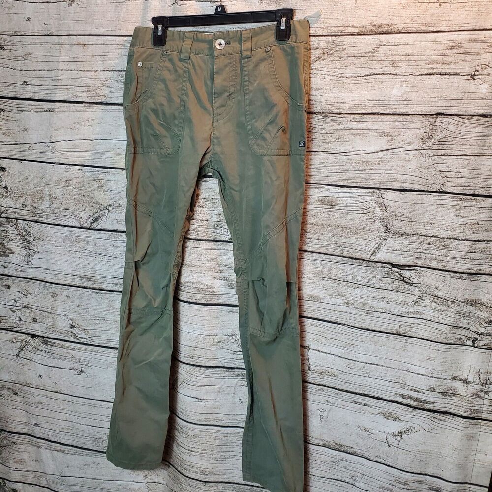 Miss Me Skinny Cargo Pants Womens Sz 26 CP 1243 Olive Green Pockets Utility